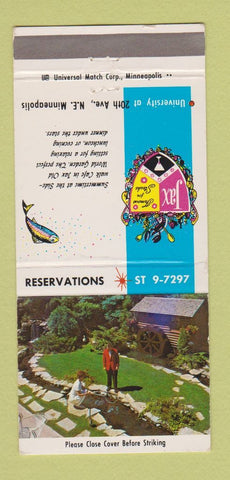 Matchbook Cover - Jax Restaurant Minneapolis MN 30 Strike