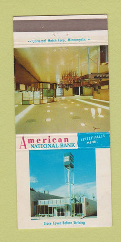 Matchbook Cover - American National Bank Little Falls MN 30 Strike