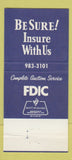 Matchbook Cover - National Bank of Milaca MN 30 Strike