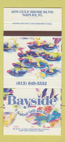 Matchbook Cover - Bayside Seafood Grill Bar Naples FL 30 Strike