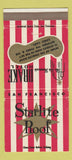 Matchbook Cover - Sir Francis Drake Hotel San Francisco CA 30 Strike