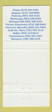 Matchbook Cover - Lone Star Cafe Ottawa ON Kingston Pickering Toronto  30 Strike