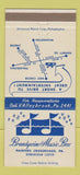 Matchbook Cover - Brandywine Music Bar Painters Crossroads PA 30 Strike