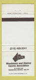 Matchbook Cover Woodstock and District Canine Association Woodstock ON 30 Strike