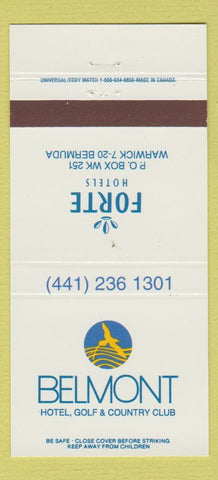 Matchbook Cover - Belmont Hotel Golf Country Club Warwick Bermuda 30 Strike