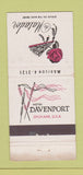 Matchbook Cover - Hotel Davenport Spokane WA Matador WORN 21 Strike Feature