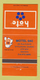 Matchbook Cover - Hote Motel 640 St Eustache QC 30 Strike