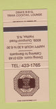 Matchbook Cover - Thank God IT's Friday Halifax NS 30 Strike