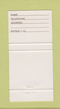 Matchbook Cover - Thank God IT's Friday Halifax NS 30 Strike