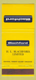 Matchbook Cover - HL Blachford Limited Montreal QC Toronto ON Calgary 30 Strike
