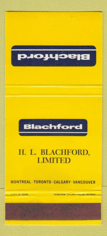 Matchbook Cover - HL Blachford Limited Montreal QC Toronto ON Calgary 30 Strike