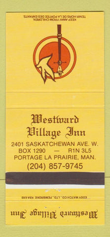 Matchbook Cover - Westward Village Inn Portage LA Prairie MB 30 Strike
