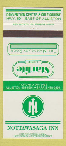Matchbook Cover - Nottawasaga Inn Alliston ON  30 Strike