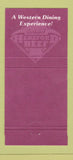Matchbook Cover - Veladi Ranch Steak House 30 Strike