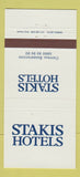 Matchbook Cover - Stakis Hotels  30 Strike