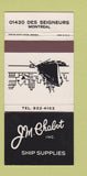 Matchbook Cover - Jm Chabot Ship Supply Montreal QC 30 Strike