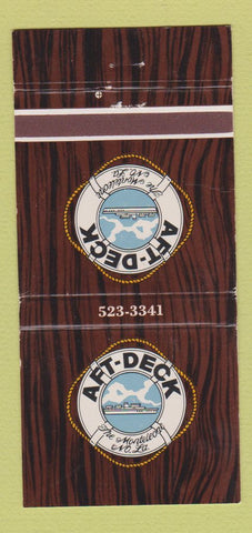 Matchbook Cover - Aft Deck New Orleans LA Hotel Monteleone WEAR 30 Strike