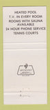 Matchbook Cover - Paradise Restaurant Bennington VT 30 Strike