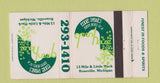 Matchbook Cover - Eddie Pawl's Green House Roseville MI 30 Strike