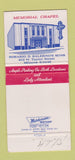 Matchbook Cover - Rosario D Salernos Sons Funeral Home 30 Strike