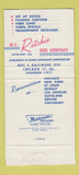 Matchbook Cover - WC Ritchie Boxes Packaging Chicago IL WEAR 30 Strike