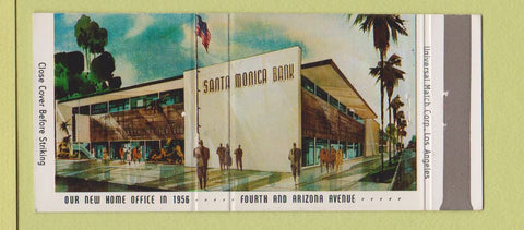 Matchbook Cover - Santa Monica Bank CA 30 Strike