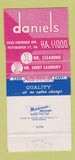 Matchbook Cover - Daniels Laundry Pittsburgh PA 30 Strike