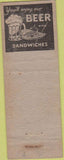 Matchbook Cover - Cozy Lunch Cambridge MN girlie WORN