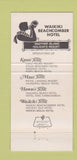 Matchbook Cover - Waikiki Beachcomber Hawaii 30 Strike