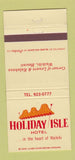 Matchbook Cover - Holiday Isle Hotel Waikiki Hawaii 30 Strike