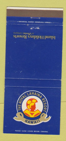 Matchbook Cover - Royal Lahaina Resort Hawaii 30 Strike