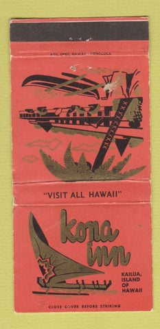 Matchbook Cover - Kona Inn Kailua Island Hawaii WEAR 30 Strike
