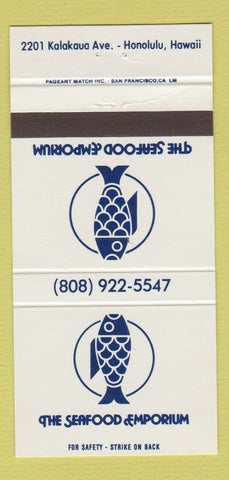Matchbook Cover - Seafood Emporium Honolulu Hawaii 30 Strike