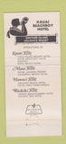 Matchbook Cover - Kauai Beach Boy Hotel Kauai Hawaii 30 Strike