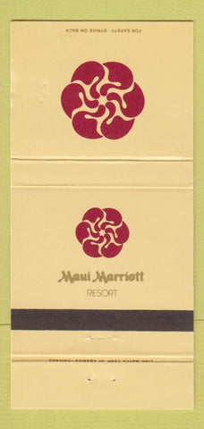Matchbook Cover - Maui Marriott Resort Hawaii WEAR 30 Strike