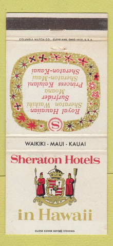 Matchbook Cover - Sheraton Hotels Hawaii 30 Strike