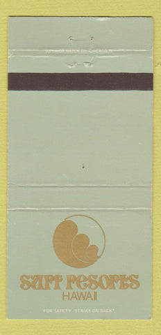 Matchbook Cover - Surf Resorts Hawaii 30 Strike