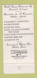 Matchbook Cover - Associated Innkeepers Hawaii 30 Strike