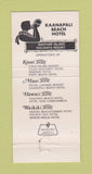 Matchbook Cover - Kaanapali Beach Hotel Maui Hawaii WEAR 30 Strike