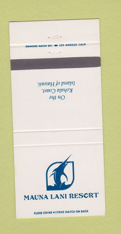Matchbook Cover - Mauna Lani Resort Kohala Coast Hawaii 30 Strike