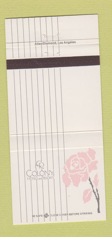 Matchbook Cover - Colony Hotel Resorts Hawaii 30 Strike