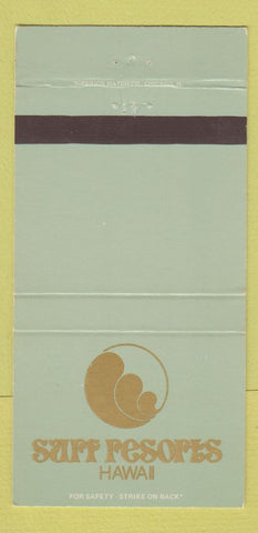 Matchbook Cover - Surf Resorts Hawaii 30 Strike