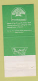 Matchbook Cover - Princeville at Hanalei Hawaii golf 30 Strike