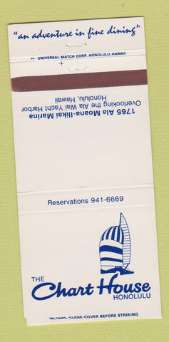 Matchbook Cover - Chart House Honolulu Hawaii 30 Strike