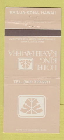 Matchbook Cover - Hotel King Kamehameha Kona Hawaii 30 Strike