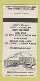 Matchbook Cover - Reef Hotel Waikiki Beach Hawaii 30 Strike