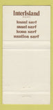 Matchbook Cover - Kauai Surf Hotel Hawaii WEAR 30 Strike