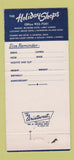 Matchbook Cover - Holiday Shops Waikiki Kona Lahaina Hawaii WEAR  30 Strike