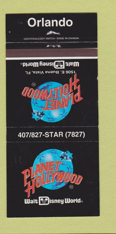 Matchbook Cover - Planet Hollywood Walt Disney World Orlando FL 30 Strike