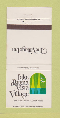 Matchbook Cover - Lake Buena Vista Village Disney World FL 30 Strike